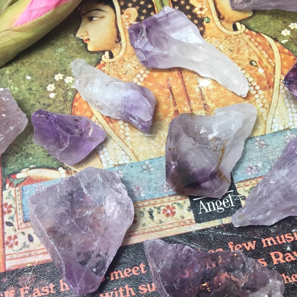 Amethyst Points Stones PROTECTION NWOT 15 Pcs